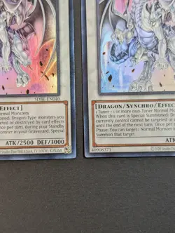 Yugioh TCG - 2x Azure Eyes Silver Dragon - SDBE-EN040 - NM/LP - Ultra Rare 2013 - Image 4