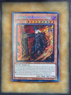 Yugioh Queen of the Blazing Domain MP25-EN147 Secret Rare 1st Ed NM - Image 1