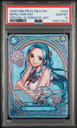 Nefeltari Vivi SP Special Alt Art PSA 10 Gem EB03-024 One Piece Heroines Edition - Image 1