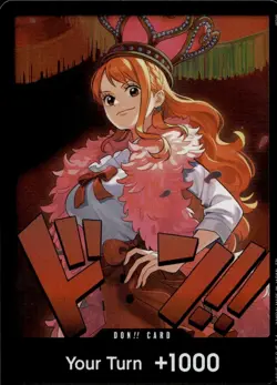 DON!! Card (Nami) Extra Booster: One Piece Heroines Edition One Piece NM - Image 2