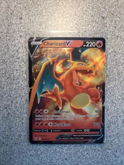 Pokemon TCG Charizard v Crown Zenith Holo Ultra Rare Card 018/159 - Image 1