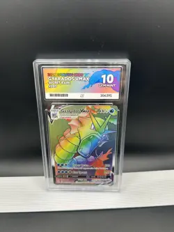 Gyarados VMAX Secret Rare Card 207/203 Ace 10 Pokemon Card PERFECT SUBGRADES - Image 1