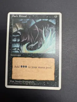Dark Ritual (Revised Edition) Regular MTG Magic the Gathering Card Swamp Black - Image 1