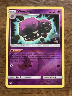 29/68 Weezing | Rare Reverse Holo Card | Pokemon Card Hidden Fates Pack Fresh - Image 1