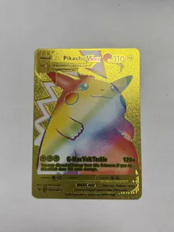 Pikachu VMAX Rainbow Rare Yellow Foil Display Card Mint NM/M - Image 1