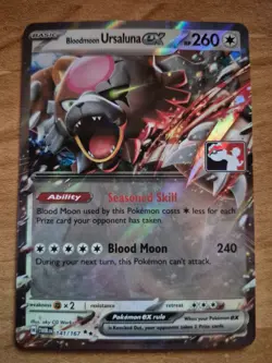 Pokemon Prize Pack 6 Bloodmoon Ursaluna EX League Stamp NM - Image 1