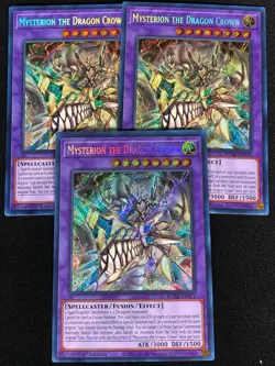 Yugioh Mysterion The Dragon Crown BLMR-EN071 1ST Secret X3 (NM) - Image 1
