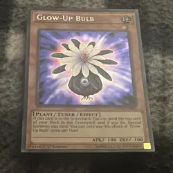 Yugioh Glow-Up Bulb LC5D-EN092 Secret Rare 1st Edition NM - Image 1