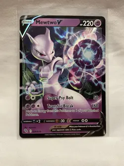 Mewtwo V 030/078 Pokemon Go Ultra Rare Pokemon Card NEAR MINT NM - Image 1