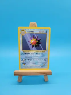 Pokemon Card Base Set Starmie 64/102 SHADOWLESS - Image 1