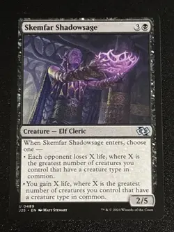 MTG Foundations Jumpstart Skemfar Shadowsage 0489 NM - Image 1