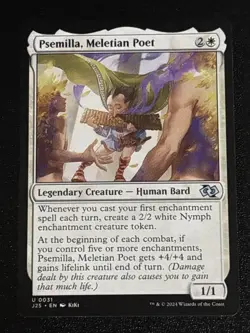 MTG Foundations Jumpstart Psemilla, Meletian Poet Anime 0031 NM - Image 1