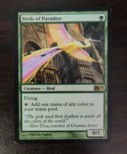 Magic: The Gathering Birds of Paradise M12 Rare - Image 1