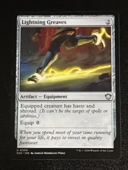 MTG Commander: Secrets of Strixhaven Lightning Greaves 0350 NM - Image 1