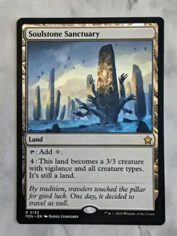Soulstone Sanctuary | Rare MTG FDN Foundations | All Types EDH | Unplayed NM - Image 1