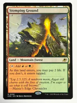 Stomping Ground Edge of Eternities 258 SHOCK LAND Near Mint Magic MTG - Image 1