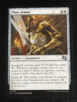 MTG Foundations Jumpstart Plate Armor 0100 NM - Image 1