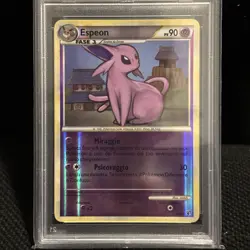 Pokemon PSA 9 Espeon #2 Reverse Foil Undaunted Rare 2010 Italiano - Image 2