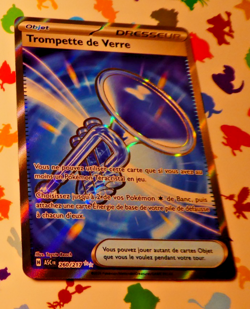 Pokemon Heros Transcendant Card Holo Carte Trompette De Verre 260/217 ASC FR - Image 1