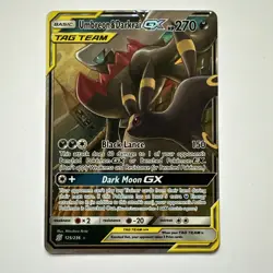 Pokemon TCG Umbreon & Darkrai Tag Team GX Rare Card 125/236 NM - Image 1