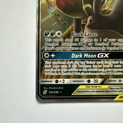 Pokemon TCG Umbreon & Darkrai Tag Team GX Rare Card 125/236 NM - Image 5