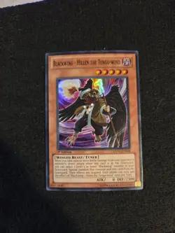 Blackwing - Hillen the Tengu-wind EXVC-EN008 1st Ed Yu-Gi-Oh! TCG Super Rare - Image 1