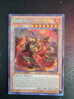 Yugioh Blaster, Dragon Ruler of Infernos CT10-EN002 Secret Rare LP - Image 1