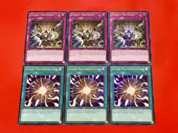 3x Super Polymerization + 3x Evenly Matched | Ultra Rare | NM | 1st Ed | YuGiOh! - Image 1