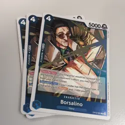 One Piece TCG Cards 3x OP12-053 - Borsalino - Rare - foil English *SALE* - Image 1