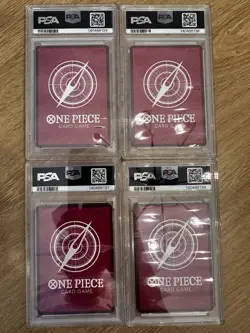 2nd Anniversary English One Piece -PSA 10 ALL 4 LEADERS Luffy Shanks Buggy Teach - Image 2