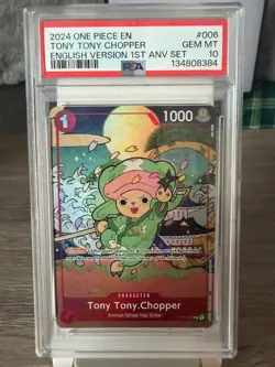 2024 One Piece EN English 1st Anniversary Set #006 Tony Tony Chopper PSA 10 - Image 1
