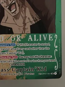 Eustass"Captain"Kid (Wanted Poster) OP01-051 Pillars of Strength Foil alt art - Image 4