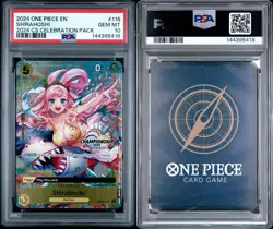 ONE PIECE 2024 CHAMPIONSHIP SHIRAHOSHI #116 CELEBRATION PACK PSA 10 - Image 4