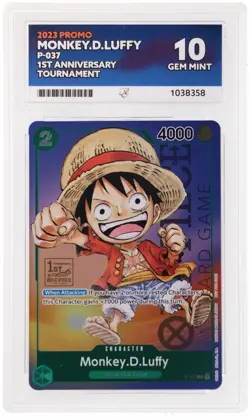 Monkey.D.Luffy (037) (1st Anniversary Tournament) P-037 One Piece Ace 10 - Image 1