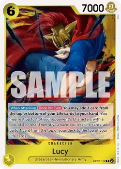 Lucy OP07-112 English R 500 Years in the Future One Piece Card Game - Image 1