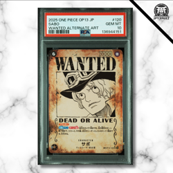One Piece Card Jap - Sabo Wanted #OP13-120- Carrying on his Will - PSA 10 - Image 1