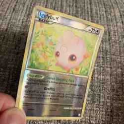 Pokemon Trading Card Game HeartGold & SoulSilver 44/123 Igglybuff reverse holo - Image 5