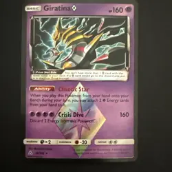 Pokemon TCG Giratina Prism Star Holo TCG Card 58/156 Ultra Prism - Image 1