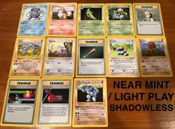 SHADOWLESS Base Set Pokemon Card Lot NM/LP - Image 1