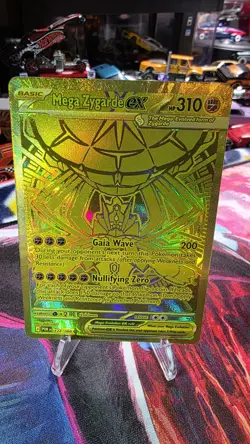 Mega Zygarde EX GOLD 124/088 ME03: Perfect Order Hyper Rare Pokemon Card - Image 3