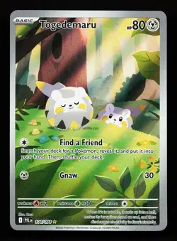 Togedemaru 104/094 Illustration Rare Phantasmal Flames Pokemon Card - Image 1