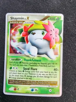 Shaymin LV.X 126/127 Platinum Pokemon Card Holo Foil Rare LP - Image 1