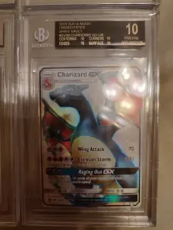 BGS 10 Pristine Full Art Charizard GX 4 card lot (includes Black Label English) - Image 2
