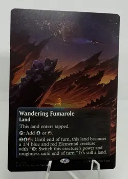 x1 Wandering Fumarole (0180) - Galaxy Foil - Borderless R MTG Edge of Eternities - Image 1
