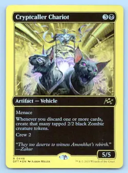 MTG Cryptcaller Chariot (First-Place Foil) Foil R Aetherdrift (DFT) 446 NM Magic - Image 1