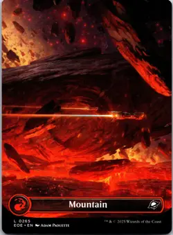 Mountain (0265) (Borderless) 265 Land Edge of Eternities Magic: The Gathering LP - Image 1