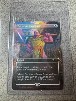 Magic the Gathering PSA Magazine Sealed Promo Swords to Plowshares Foil Thanos - Image 1