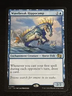 MTG Foundations Jumpstart Wavebreak Hippocamp 0387 NM Rare - Image 1