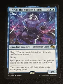 MTG Foundations Jumpstart Thryx, the Sudden Storm Anime 0065 NM Rare - Image 1