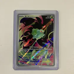 Pokemon Bulbasaur Full Art Holo Illustration Rare Me01: Mega Evolution 133/132 - Image 1